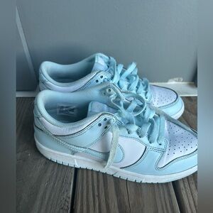 Big Kids Nike Dunk Low - Glacier Blue/white - size 5.5